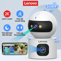 Lenovo 5G 2K camera 2 mắt ống kính kép Camera Wifi 360 độ Giám Sát Không Dây WIFI