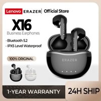 Lenovo ERAZER X16 Tai nghe không dây Tai nghe Bluetooth 5.2 Tai nghe không dây Tai nghe thể thao âm thanh nổi Tai nghe có micrô HD kép