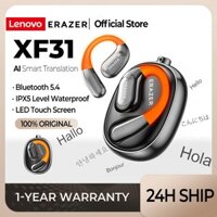 Lenovo ERAZER XF31 Al Tai nghe không dây dịch thời gian thực thông minh Bluetooth 5.4 có màn hình cảm ứng LED Tai nghe kinh doanh có Mic chống nước IPX5