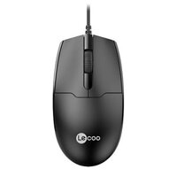 Lenovo Lecoo MS101 Wired Mouse Ergonomic Office Mouse Optical Tracking Streamline Appearance Plug&Play Mice for PC and l