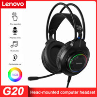 Lenovo Tai Nghe Chơi Game Có Dây G20 Có Micro Tai Nghe Chơi Game Trùm Đầu Âm Thanh Nổi Cho Máy Tính Xách Tay Máy Vi Tính Game Thủ USB 7.1