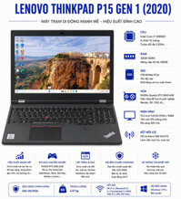 Lenovo ThinkPad P15 Gen 1 (2020) Core i7-10850H / 32GB / 1TB / NVIDIA Quadro RTX 3000 6GB / 15.6″