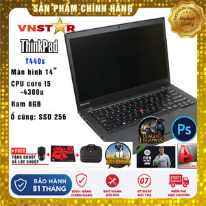 Laptop Lenovo Thinkpad T440S - Intel  Core i5-4300U, 4GB RAM, 256GB SSD, VGA Intel Graphic HD 4400, 14 inch