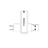 Lenovo ThinkPlus TPCU301plus Type-C USB3.0 Flash Drive Dual Metal Port 360° Rotation Heat Resistance OTG A+ Chip Fast Da
