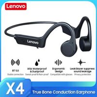 Lenovo X4 True Bone Conduction Earphone TWS Wireless BT5.0 Headset IP56 WaterproofSound Privacy Protection360Bending