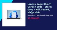 Lenovo Yoga Slim 7i Carbon - Storm Grey - Mới, Sealed, Nhập khẩu