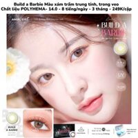 Lens BAB Gray  - Kính Áp Tròng Không Độ KHÔNG GIÃN  Đeo 8h - POLYHEMA - Tái sử dụng 6 Tháng