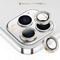 Lens Camera Cho iPhone 14 Pro / 14 ProMax (Viền Gold Mipow Diamondshield Chống va đập Matallic + Titanium Alloy)