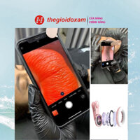 Lens camera chụp ảnh macro 15x siêu nét 4K kẹp điện thoại, chuyên dùng cho spa