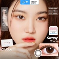 Lens choco siêu tự nhiên SWANY CHOCO chính hãng OLOLA | 6 tháng | Kính áp tròng cận SUONLENS