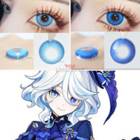 Lens cosplay 1 Day _ kính áp tròng hóa trang nhân vật Furina Genshin Impact _ Lens xanh dương đt