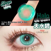 Lens cosplay 1 Day xanh lá _ Halo green _ kính áp tròng hóa trang nhân vật_ kèm dụng cụ đeo