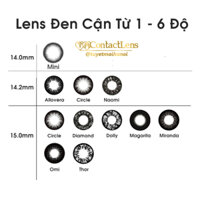 Lens Đen Cận Từ 1 Đến 6 Độ - Kính Áp Tròng Hàn Quốc Vassen Sexy Me
