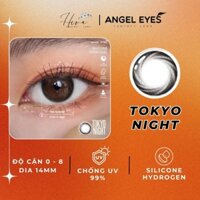 Lens đen giãn tròng có độ cận Tokyo Night nhãn hiệu Angel Eyes - Hiva Lens Đà Nẵng