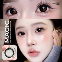 Lens giãn tròng màu đen tự nhiên có độ Magic Black - Angel Eyes - Độ cận 0-6