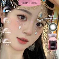 Lens Hera Đen Cuốn Hút 0 - 6 Độ DARK ENCHANTMENT Nhập Khẩu Hàn Quốc Kính Áp Tròng Cận 6 Tháng