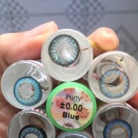 Lens không độ màu xanh dương