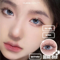Lens Kính áp tròng Lens cận ( 1 cặp ) [ Blue 812 - 14.0mm có cận dến 6.0] Vilens shop - Lens Douyin