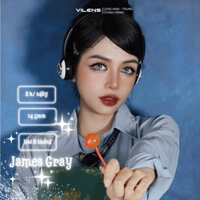 Lens Kính áp tròng Lens cận ( 1 cặp ) [ James Gray - 14.5mm có cận dến 6.0] Vilens shop - 1 chiếc Lens Hàn