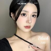 Lens Kính áp tròng Lens cận ( 1 cặp ) [ Black 146 - 14.3mm có cận dến 6.0] Vilens shop - Lens Douyin