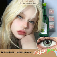 Lens Mắt Kính Áp Tròng Màu Xanh Lá Frozen Giãn Nhỏ Có Cận