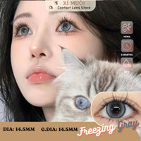 Lens Mắt Màu Xám Xanh Giãn To Freezing Salt Có Độ