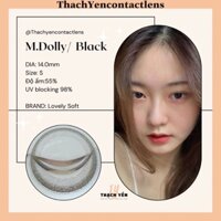 Lens Mắt Mini Dolly Eye Đen giãn nhỏ - 0-10 độ kính áp tròng
