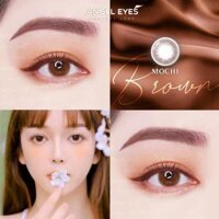 Lens nâu tự nhiên có độ Mochi thương hiệu Angel Eyes đường kính 14.2 có độ từ 0 đến 6 - Cận -5.00 - 1 miếng