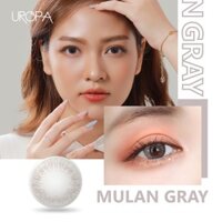 Lens siêu cấp ẩm UROPA Mulan Gray màu xám tây, kính áp tròng 6 tháng, chống tia UV, từ 0-6 độ