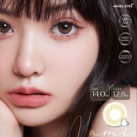 Lens tone nâu trà 14.0mm, có độ cận, kính áp tròng màu nâu không viền, chính hãng ANGEL EYES, Nami