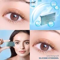 Lens trong suốt có độ cận dòng cao cấp chất liệu Silicone Hydrogel Angel Eyes độ cận 1 - 15 - Cận -12.50 độ - 1 cặp