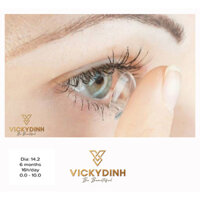 Lens VICKYDINH - Kính trắng áp tròng trong suốt êm mềm suốt cả ngày.