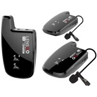 Lensgo LWM-308C - Micro Cài Áo Không Dây Cho Máy Ảnh DSLR Camera Điện Thoại Thông Minh Sóng UHF, Phạm Vi Hoạt Động 50m, Hàng Chính Hãng - Dual Channel