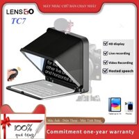 Lensgo Teleprompter TC7 (Black) - Máy Nhắc Chữ Mini Cho Biên Tập Viên, MC Truyền Hình, Dùng Cho Điện Thoại, Máy Ảnh.