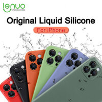 Lenuo Vỏ Điện Thoại Silicon Lỏng Chính Hãng Dành Cho Apple iPhone 12 Pro Max / 12 Mini/11 Pro Max X Xr Xs Max 8 7 6S Plus SE 2020 Ốp Điện Thoại Ốp Lưng Bảo Vệ Chống Sốc Toàn Diện Chống Rơi