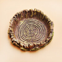 Leo Núi Thức Ăn Cho Thú Cưng Bát Uống Chậu Bò Sát Nhân Tạo Hộp Cảnh Quan Rùa Thằn Lằn Tắc kè Sừng Ếch Nhện Rắn Giả Stump Đĩa Thực Phẩm