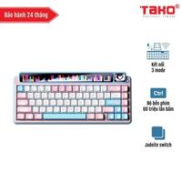 LEOBOG AMG65 (7239) BÀN PHÍM CƠ GAMING 3 MODE (Phiên bản Màu hồng + trắng + xanh dương/ Jadeite switch)