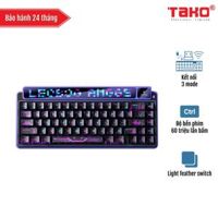 LEOBOG AMG65 BÀN PHÍM CƠ GAMING 3 MODE (Phiên bản Màu Đen tím/ Light feather switch)