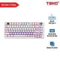 LEOBOG Hi75 (5495) BÀN PHÍM CƠ GAMING CÓ DÂY (Phiên bản Hồng + trắng + tím/Lilig/Nimbus V3 switch)