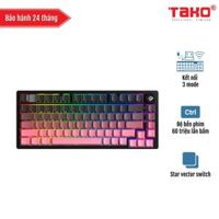 LEOBOG Hi75C PRO (1936) BÀN PHÍM CƠ GAMING 3 MODE (Phiên bản Đen + hồng gradient/ Star vector switch)