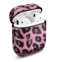 Leopard Pattern Leather Airpods Case - Hàng chính hãng - Purple