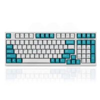 Leopold FC980M OE White Mint (FC980M Summer) Keyboard – Silent Red Switch