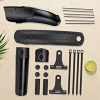 Leota Xe Đạp Phía Trước Phía Sau Chắn Bùn, Bánh Trước / Sau PVC Xe Đạp Vỏ Cứng Chắn Bùn, Xe Đạp Đường Bộ Nhựa Đen Nhẹ MTB Bicyele Fender Phụ Kiện Xe Đạp