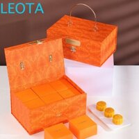 Leotakf mooncake box 1 chiếc creative handhold type mid-autumn fastival with scarf gift box