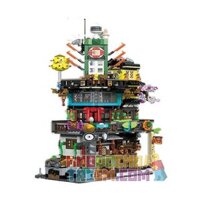LEPIN 03057A 03057B 03057C 03057D non Lego CÁC TRỤ SỞ THÀNH PHỐ NINJA bộ đồ chơi xếp lắp ráp ghép mô hình The Lego Ninjago Movie THE NEW NINJASAGA BLOCKS Ninja Lốc Xoáy 1955 khối