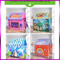 LỀU BÓNG CAO CẤP HÌNH NGÔI NHÀ NHIỀU CHỦ ĐỀ CHO BÉ_vha