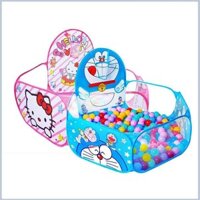 Lều bóng Doremon - Hellokitty cho bé trai và bé gái tăng khả năng vận động, thiết kế đẹp mắt sáng tạo - Quây bóng cho bé