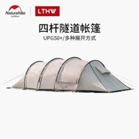 lều cắm trại 1 người Naturehike Vân Châu Đường hầm Lều cắm trại ngoài trời thiết bị cắm trại hai phòng và một phòng khách dày lên để tránh mưa lớn dựng lều cắm trại lều du lịch