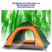 Lều cắm trại 2 4 người lều dã ngoại du lịch 2 cửa chống nắng hiệu quả có quai đeo