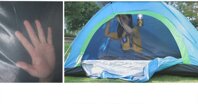 Lều cắm trại 4 người lều dã ngoại du lịch 2 cửa chống nắng hiệu quả có quai đeo - Lều đơn 2x1.25x1.15m